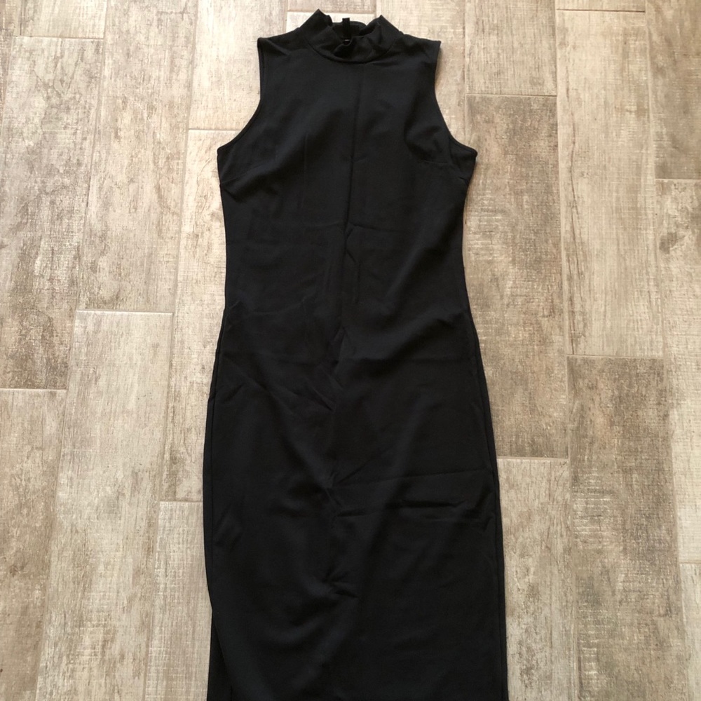 Black turtleneck dress